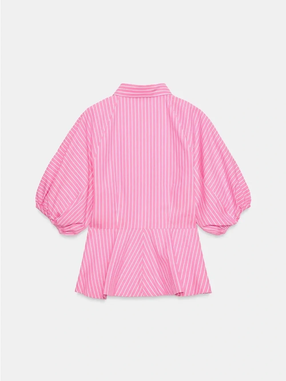NWT Zara STRIPED POPLIN SHIRT